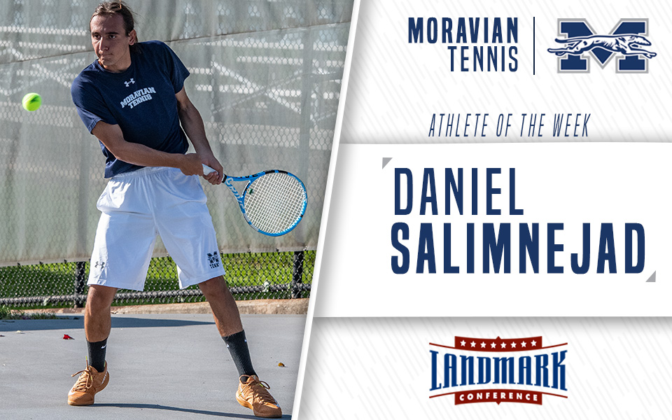 Daniel Salimnejad named as Landmark Conference Men's Tennis Athlete of the Week.