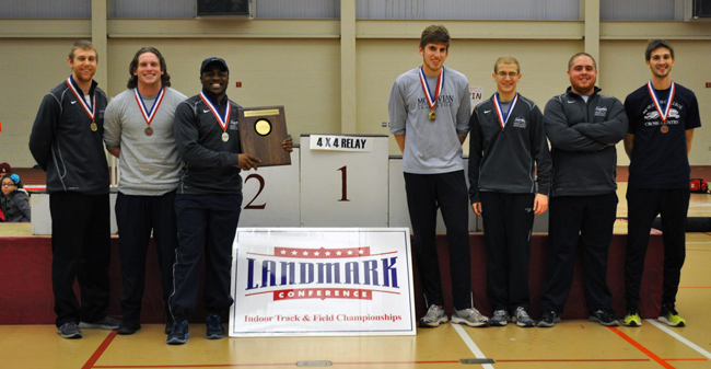 Moravian Men Win 5th Landmark Indoor Championship