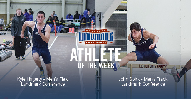 Spirk & Hagerty Honored as Landmark Conference Men's Track & Field Athletes of the Week