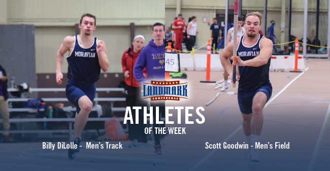 DiLolle & Goodwin Honored as Landmark Conference Men's Indoor Track & Field Athletes of the Week