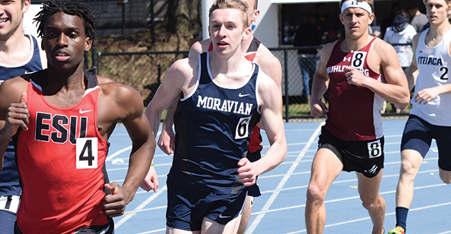 Jaindl & Condo Post Runner-Up Finishes as Moravian is 5th after 1st Day of ECAC Championships