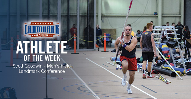 Goodwin Selected as Landmark Conference Men's Field Athlete of the Week
