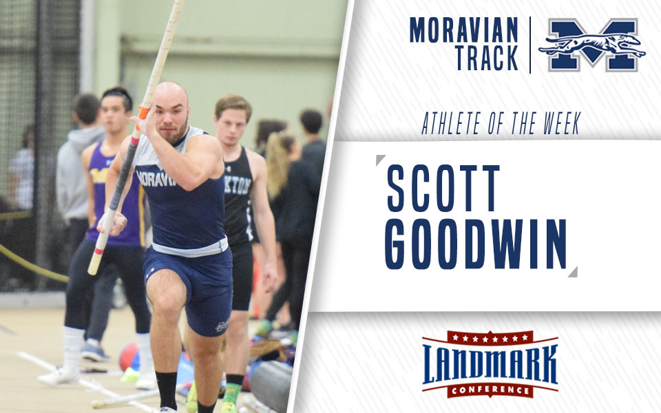 Scott Goodwin selected as Landmark Conference Men's Field Athlete of the Week.
