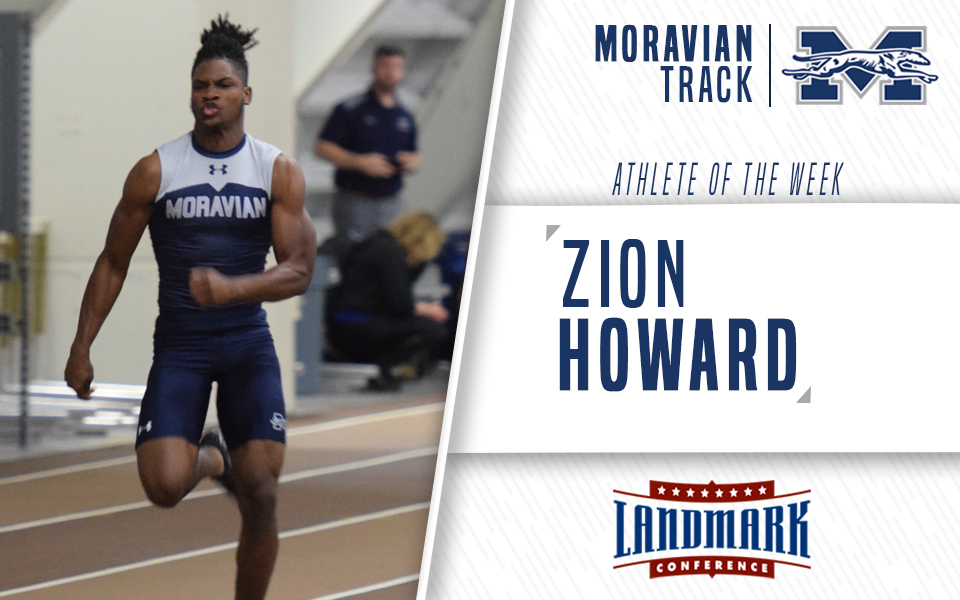 Zion Howard selected as Landmark Conference Men's Track Athlete of the Week