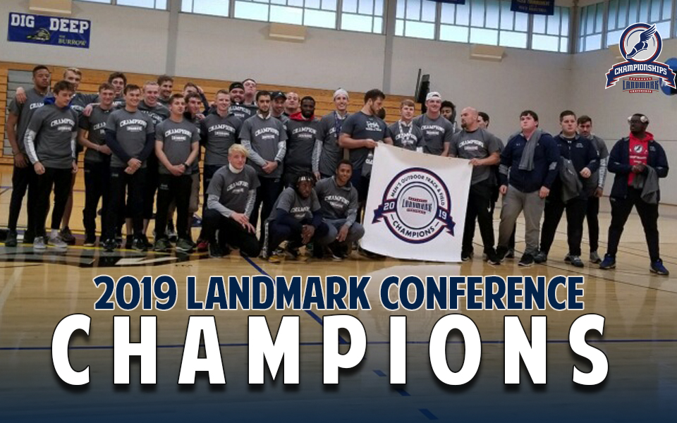 The 2019 Landmark Conference men's outdoor track & field Champions.