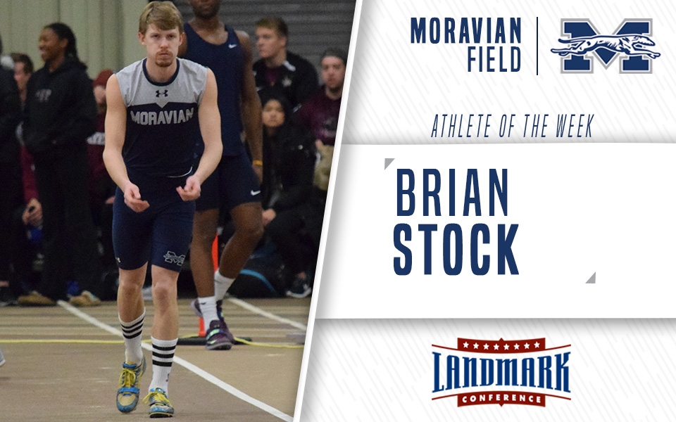 Senior Brian Stock selected as Landmark Conference Men's Field Athlete of the Week