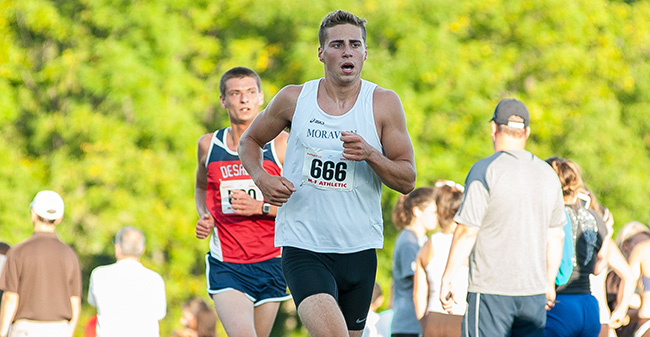 Sophomore Cory Taggert helped the Greyhounds to a third place finish at the Goucher College Cross Country Classic.