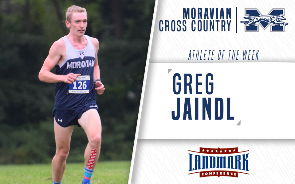 Greg Jaindl has been named the Landmark Conference Men's Cross Country Athlete of the Week for a fourth time in 2018.