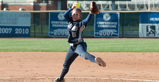 Softball Sweeps Drew; Fegely Tosses a No-Hitter in 2nd Game