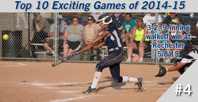 Top 10 Exciting Games of 2014-15 - #4 Softball's 3-2, 9-inning Walkoff Win at Rochester