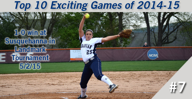 Top 10 Exciting Games of 2014-15 - #7 Softball's 1-0 Win at Susquehanna in Landmark Tournament