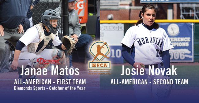 Matos & Novak Selected as NFCA DIII All-Americans; Matos Named Diamond Sports DIII Catcher of the Year
