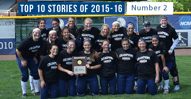 Top 10 Stories of 2015-16 - #2 Softball Wins Second Straight Landmark Conference Title