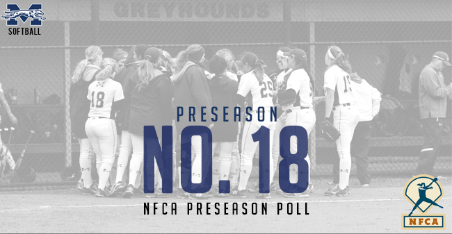 The Moravian softball team is ranked No. 18 in the 2018 National Fastpitch Coaches Association Preseason Top 25 Poll.