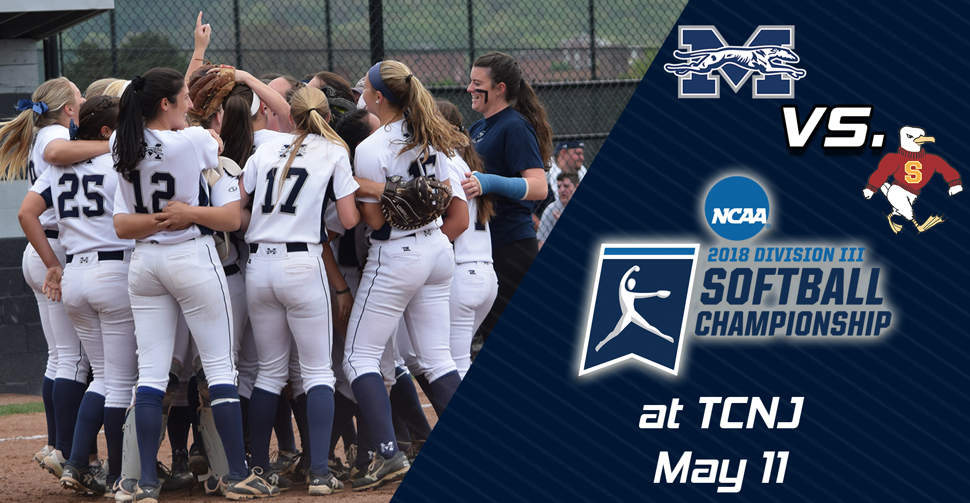 The softball team begins the 2018 NCAA DIII Regionals on Friday, May 11 versus Salisbury (Md.) University in Ewing, New Jersey.