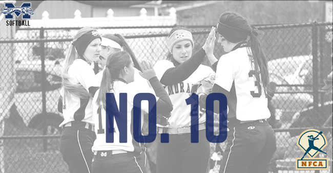 Moravian softball ranked No. 10 in the latest National Fastpitch Coaches Association Division III Top 25.