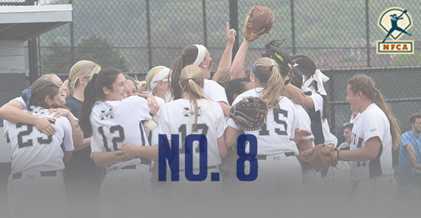 The Moravian College softball team is No. 8 in the latest NFCA Division III Top 25 Poll.
