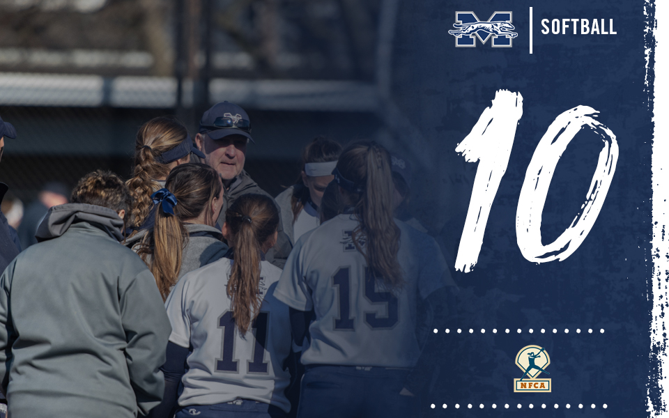 Moravian softball team ranked No. 10 in latest National Fastpitch Coaches Association Division III Top 25 Poll.