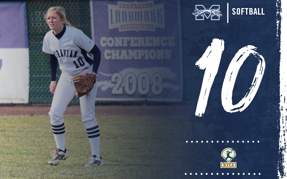 Moravian softball ranked 10th in latest NFCA DIII Top 25 Poll.