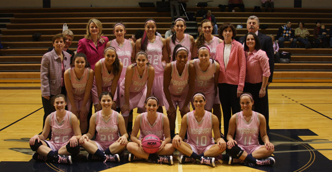 #13 Juniata Outlasts Moravian, 63-60, in Play 4Kay Breast Cancer Awareness Game