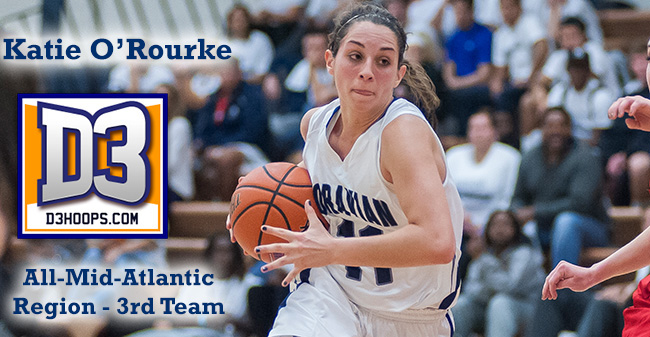 O'Rourke Selected to D3hoops.com All-Mid-Atlantic Region 3rd Team