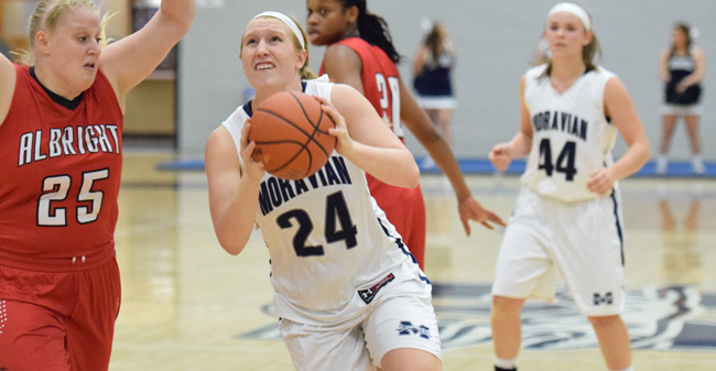 Moravian Remains Undefeated in Landmark Conference Action with 55-44 Win at Drew