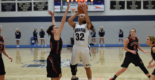 Moravian Falls to Catholic in Overtime in Landmark Conference Semifinals