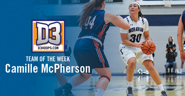McPherson Named to D3hoops.com Team of the Week Presented by Scoutware