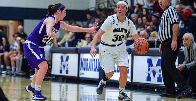 McPherson Records 6th Double-Double as Hounds Top No. 14 Scranton on the Road