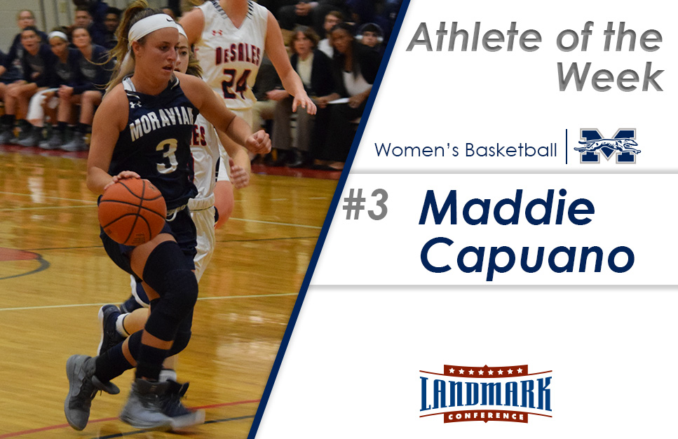 Maddie Capuano '20 has been named the Landmark Conference Women's Basketball Athlete of the Week.