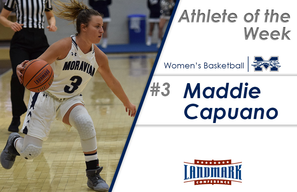 Maddie Capuano '20 selected as Landmark Conference Women's Basketball Athlete of the Week.