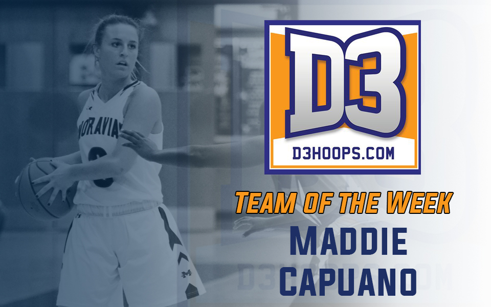Junior Maddie Capuano named to D3hoops.com Team of the Week