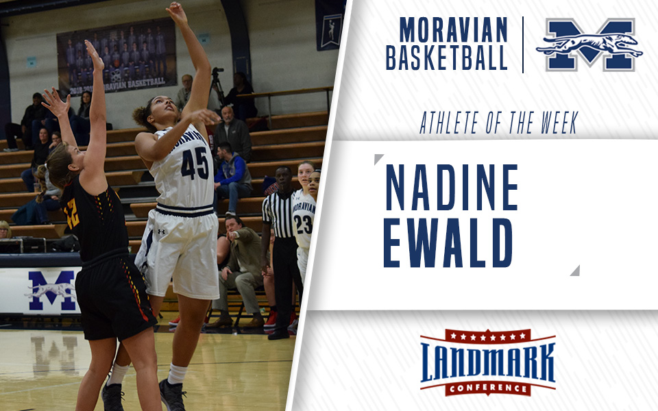 Junior Nadine Ewald Named Landmark Conference Women's Basketball Athlete of the Week