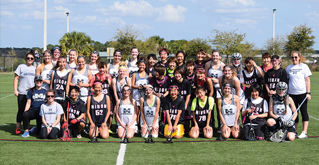 Women's Lacrosse Plays Exhibition with Nihon University of Japan in Florida