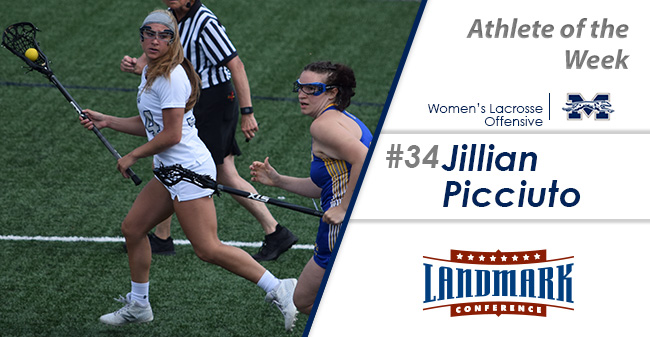Jillian Picciuto '19 selected as Landmark Conference Women's Lacrosse Offensive Athlete of the Week.