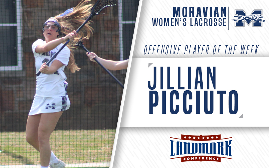 Jillian Picciuto selected as Landmark Conference Women's Lacrosse Offensive Athlete of the Week.