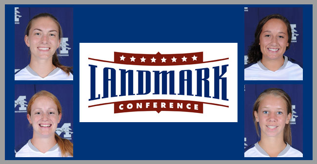 Four Women's Soccer Players Named to Landmark All-Conference Teams