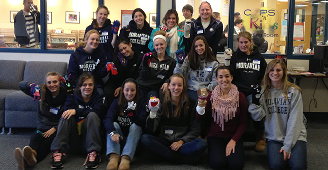 Women's Soccer Community Service Project with NCC Theatre