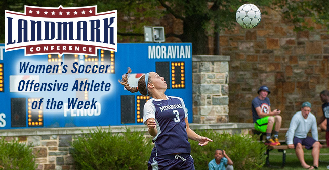 Schall Honored as Landmark Women's Soccer Offensive Player of the Week