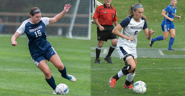 Lamplugh & Pavia Selected as Women's Soccer Captains for 2015