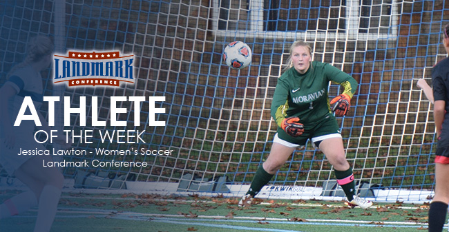 Lawton Honored as Landmark Conference Women's Soccer Defensive Athlete of the Week