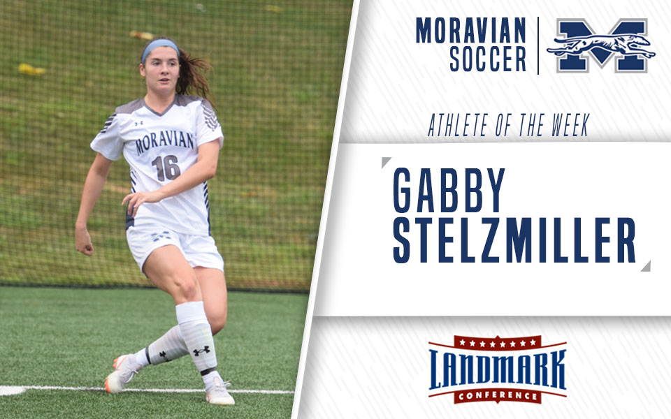 Gabby Stelzmiller selected as Landmark Conference Women's Soccer Offensive Athlete of the Week
