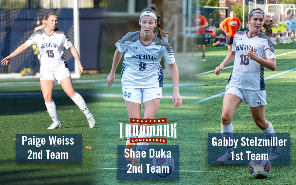 Paige Weiss, Shae Duka and Gabby Stelzmiller named to 2018 Landmark All-Conference Women's Soccer Teams