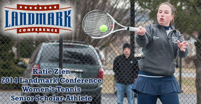 Zien Honored as Landmark Women's Tennis Senior Scholar-Athlete