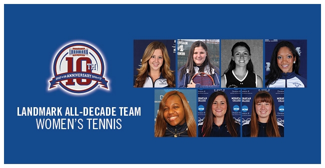 Seven Hounds Selected to Landmark Conference Women's Tennis All-Decade Team