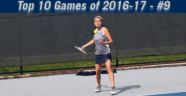 Top 10 Games of 2016-17 - #9 Women's Tennis Defeats Rival Muhlenberg, 5-4, in Final Singles Match