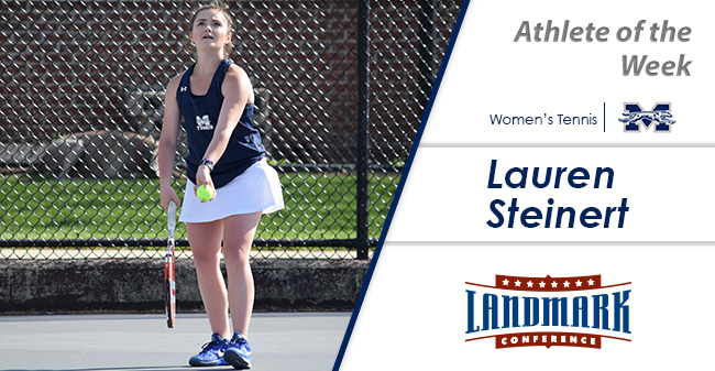 Lauren Steinert '20 named as the Landmark Conference Women's Tennis Athlete of the Week.