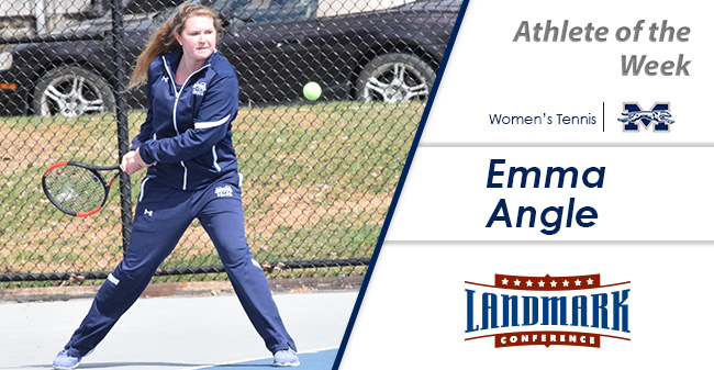 Emma Angle '21 named Landmark Conference Women's Tennis Athlete of the Week.