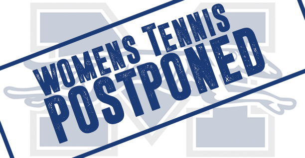 Women's Tennis match postponed.