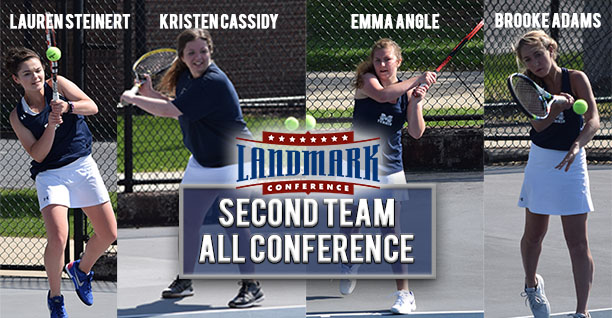 Lauren Steinert '20, Kristen Cassidy '21, Emma Angle '21 and Brooke Adams' '21 are named to the Landmark Women's Tennis All-Conference Second Team.